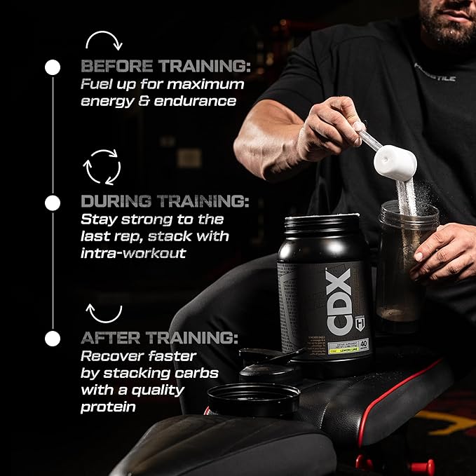 HOSSTILE CDX Cluster Dextrin Powder - Highly Branched Cyclic Dextrin HBCD Carb Powder, Carb Supplement for Intra Workout Carbs & Post Workout, Unflavored, 40 Servings