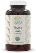 Thyme 120 Capsules, 800 mg, USDA Organic Thyme (Thymus Vulgaris) Dried Leaf (120 Capsules)