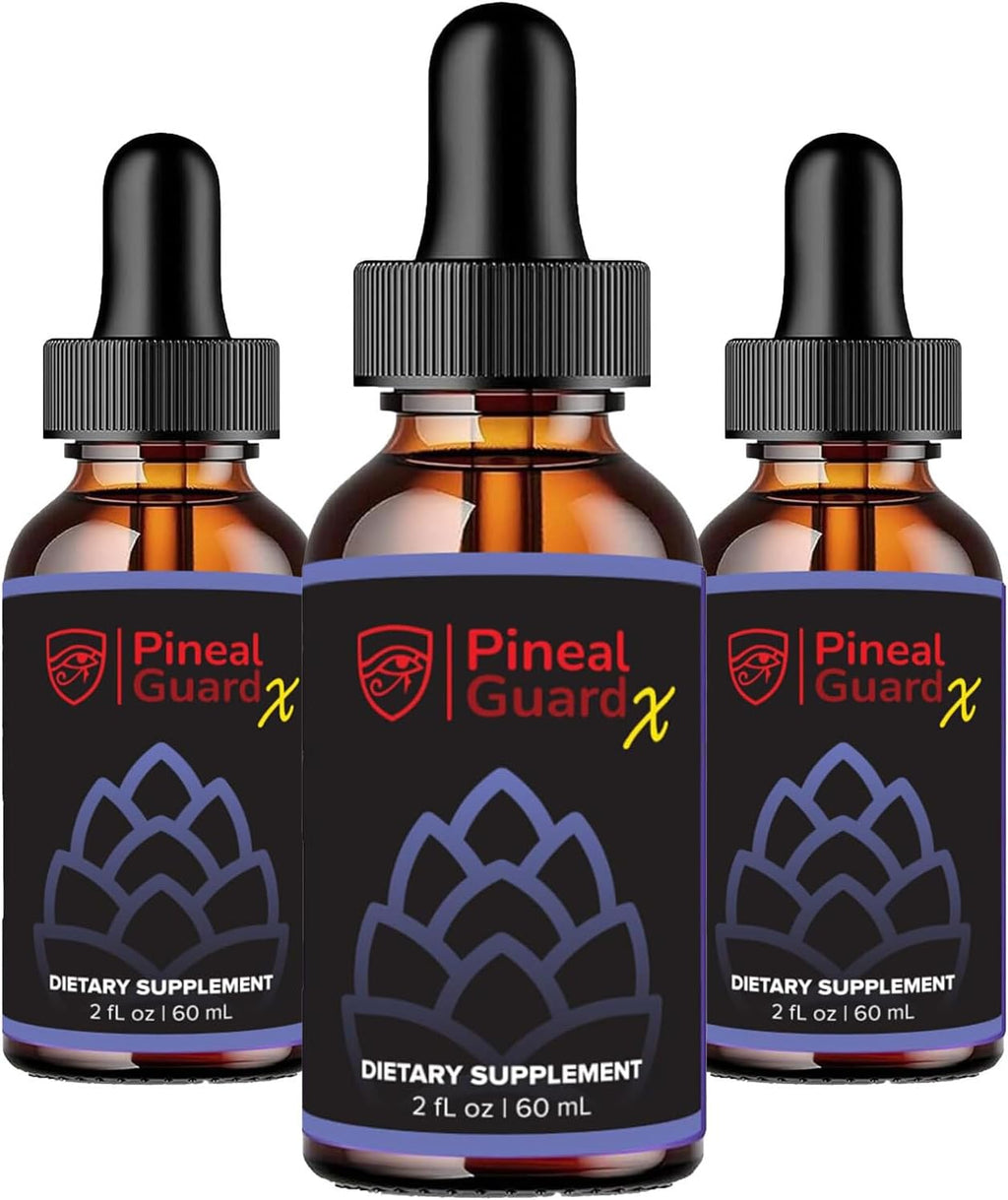 Pineal Gland Supplement - Brain Support, Focus, and Memory Vitamins for The Brain, Decalcify, Activate, and Protect Your Pineal Gland - Third Eye Awakening - Pineal Guard X - Pack of 3