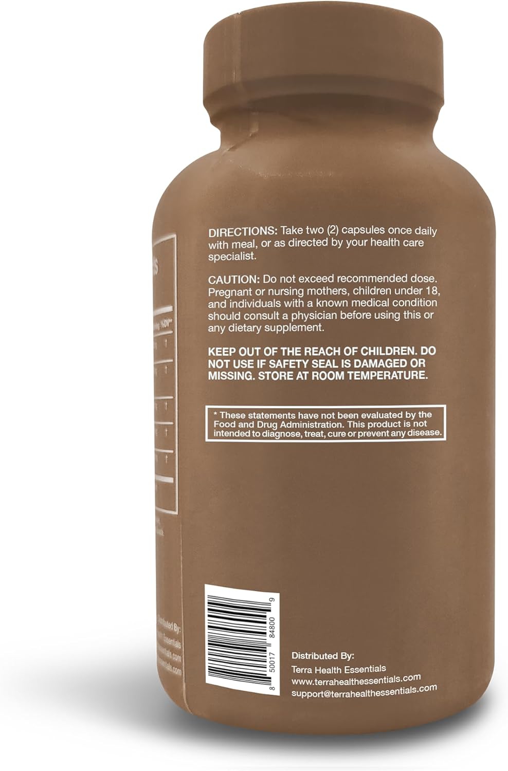 Terra Health Essentials NOOFOCUS - Nootropics Brain Support Supplement with Adaptogenic Mushrooms, Alpha-GPC, Gotu Kola, L-Theanine for Focus & Memory - All Natural, 30 Day Supply