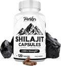 Pure Himalayan Shilajit Capsules, 2000 mg Strength Shilajit Resin and Fulvic Acid Supplement, Vegan and Gluten-Free Capsules, 120 Count