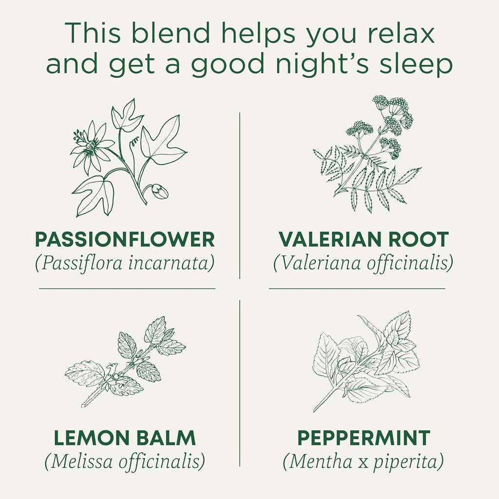 Traditional Medicinals Organic, Nighty Night Extra, Valerian Root & Lemon Balm - Herbal Sleep Aid Tea - Kosher, Non-GMO, Caffeine-Free, Compostable - 96 Tea Bags (6 Packs of 16)