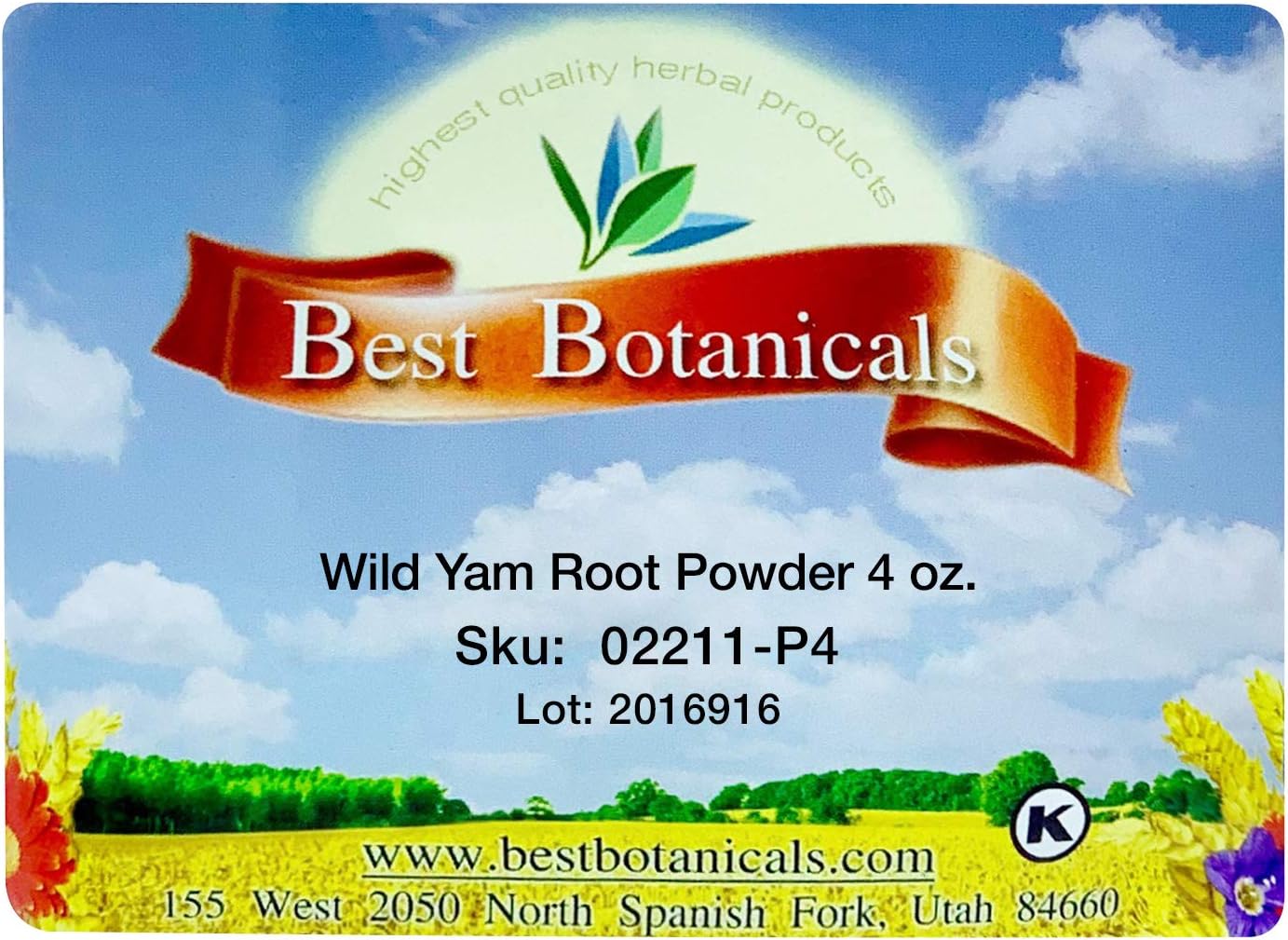 Best Botanicals Wild Yam Root Powder 4 oz.