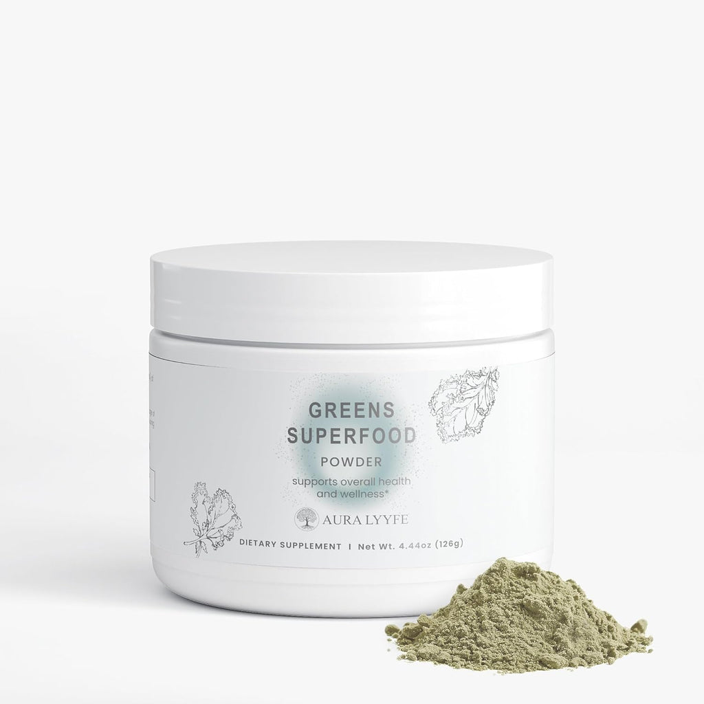 Super Greens Powder, All-Natural Plant-Based Greens Supplement with Spirulina, Barley Grass,Green Tea,Turmeric & Beet Root | Supports Energy, Digestion & Immune Health Non-GMO Made in USA