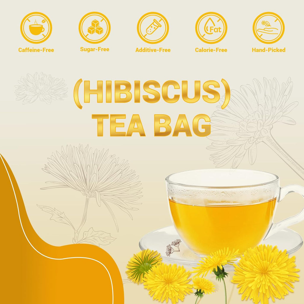 Dandelion Leaf & Root Herbal Tea-Caffeine-free herbal tea，No Sugar，80 Teabags