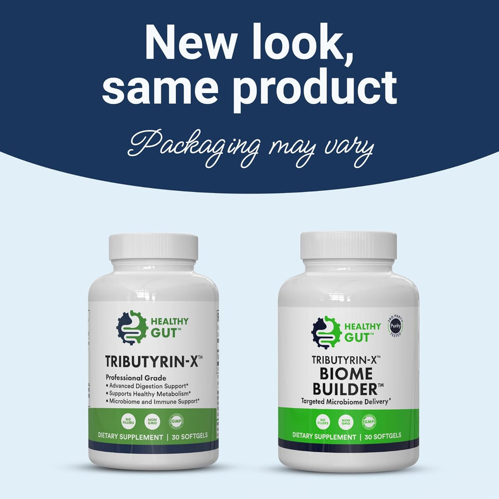 Tributyrin-X | Most Bioavailable Butyrate Postbiotic for Gut Health & Leaky Gut Support | 99% Pure w/Zero Odor | 30 Softgels