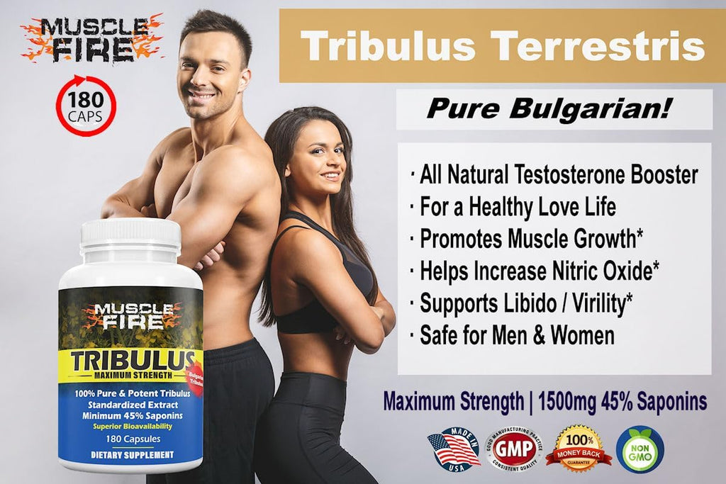 Herbal Nutrition Tribulus Terrestris, Bulgarian, 1500mg 45% Saponins, Lecithin for Better Update, 180 Capsules, One Bottle…