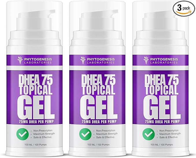 DHEA 75 – 75mg DHEA Per Pump – Promotes Healthy Aging, Healthy Mood, Immune Support, Balanced Levels and Overall Health – One Month Supply (3)