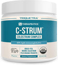 C-Strum® Organic Bovine Colostrum Powder, 60% igG, First Milking, Grass Fed, Max Strength Colostrum Supplement from German Dairy Cows - Gut, Immunity, Skin & Hair Support (60 servings)