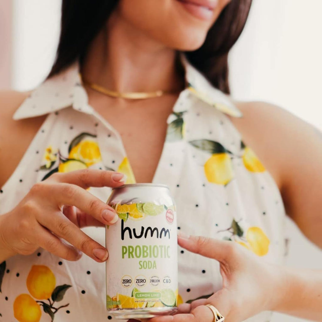 Humm Sparkling Probiotic Soda Variety Pack, Lemon Lime & Berry Cream, Zero Sugar, Zero Calorie, 2 Billion Probiotics, Vitamin C, D, and B12, 12 fl oz (12 Pack)