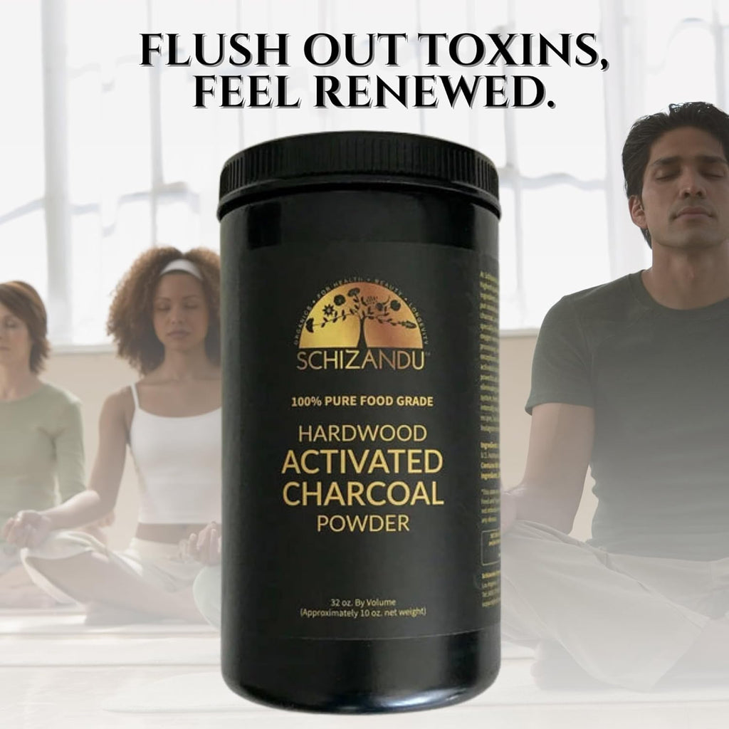 Activated Hardwood Charcoal Powder | Supports Skin, Body, Oral Health, Teeth Whitening | Dietary Supplement