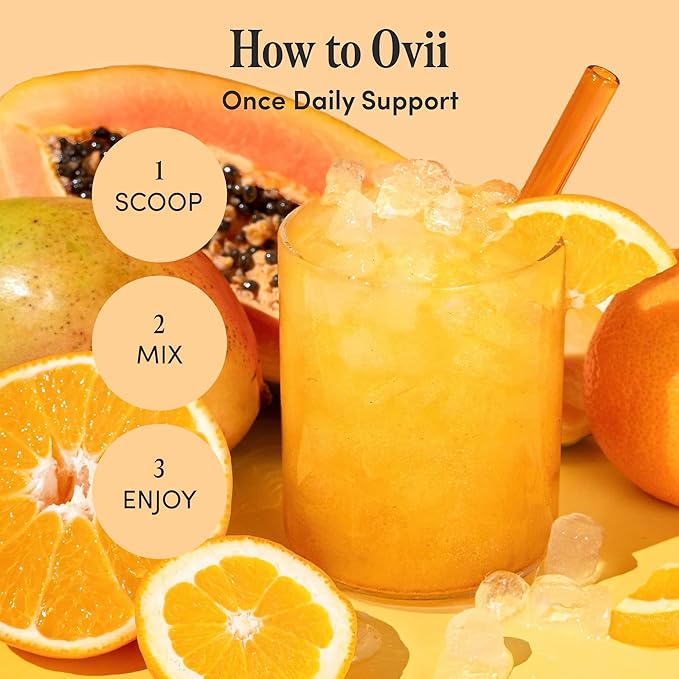 Ovii Women’s Wellness Support: Hormonal & Metabolic Balance with 40:1 Myo-Inositol, Reducose®, Vitamin D & Biotin – Supports Cycle Health & Overall Metabolism, Tropical Flavor (30 Servings)