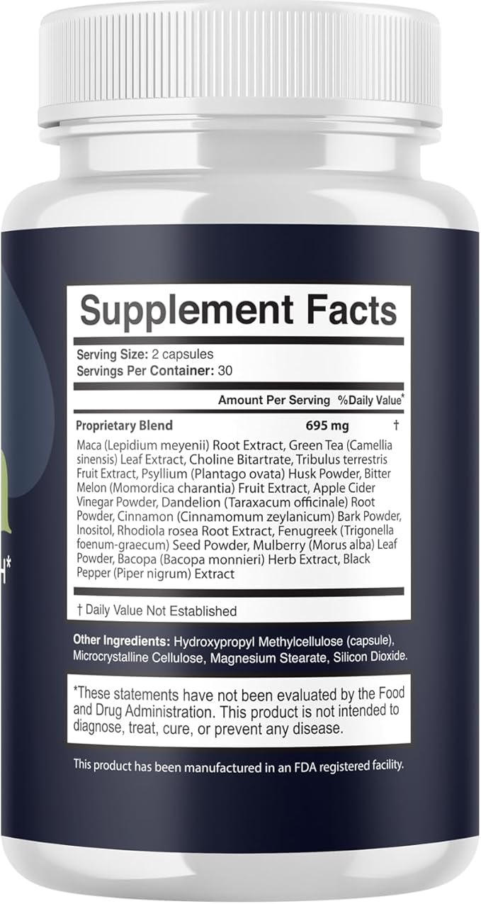 (2 Pack) Nerve Supplement Capsules - Health Formula Advanced Premium Brain & Memory Focus Pills All Natural Daily Vitamins Support for Overall Health & Wellness, 120 Capsules for 2 Months