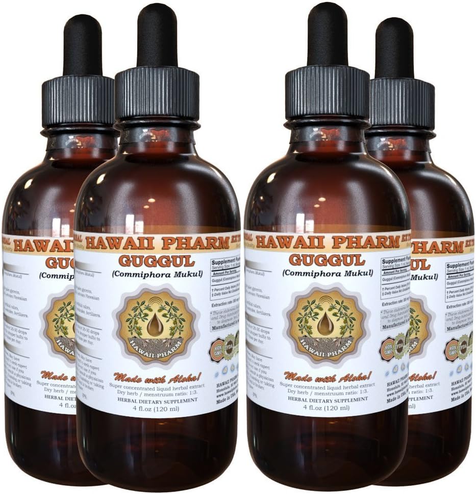 Guggul (Commiphora Mukul) Liquid Extract 4x4 Oz