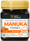 Raw Manuka Honey MGO 260+ /10+ - 8.8oz (250g) Medicinal Strength - High Certified Rating - BPA Free Jar - Cold Extraction - Independently Verified