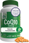 Health Thru Nutrition CoQ-10 150mg - 60 Capsules | Ubiquinone Coenzyme Q10 | Supports Cellular Energy & Antioxidant Protection | Non-GMO, Soy-Free, Vegan, Gluten-Free