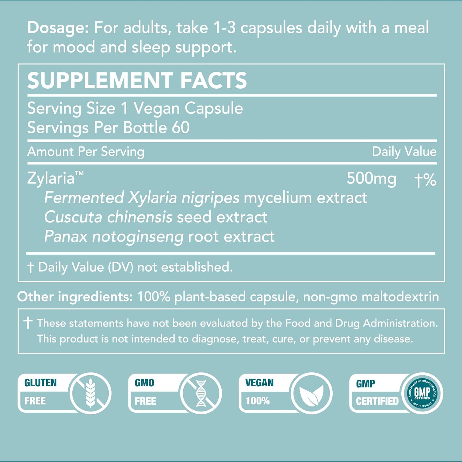 SleepBoost™, formulated with Zylaria™. May Support a Sense of Calm Through Natural Neuro Pathways