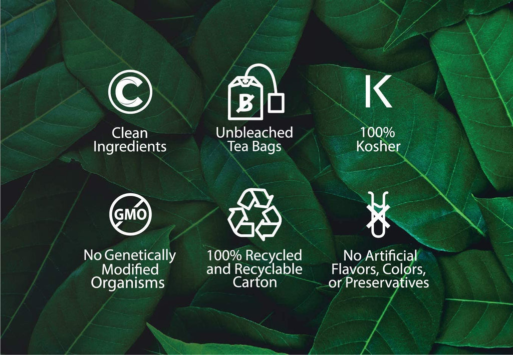 Buddha Teas - Organic Raspberry Leaf Tea - Herbal Tea - For Health & Wellbeing - With Vitamins, Antioxidants & Calcium - Clean Ingredients - Caffeine Free - OU Kosher - 18 Tea Bags (Pack of 1)