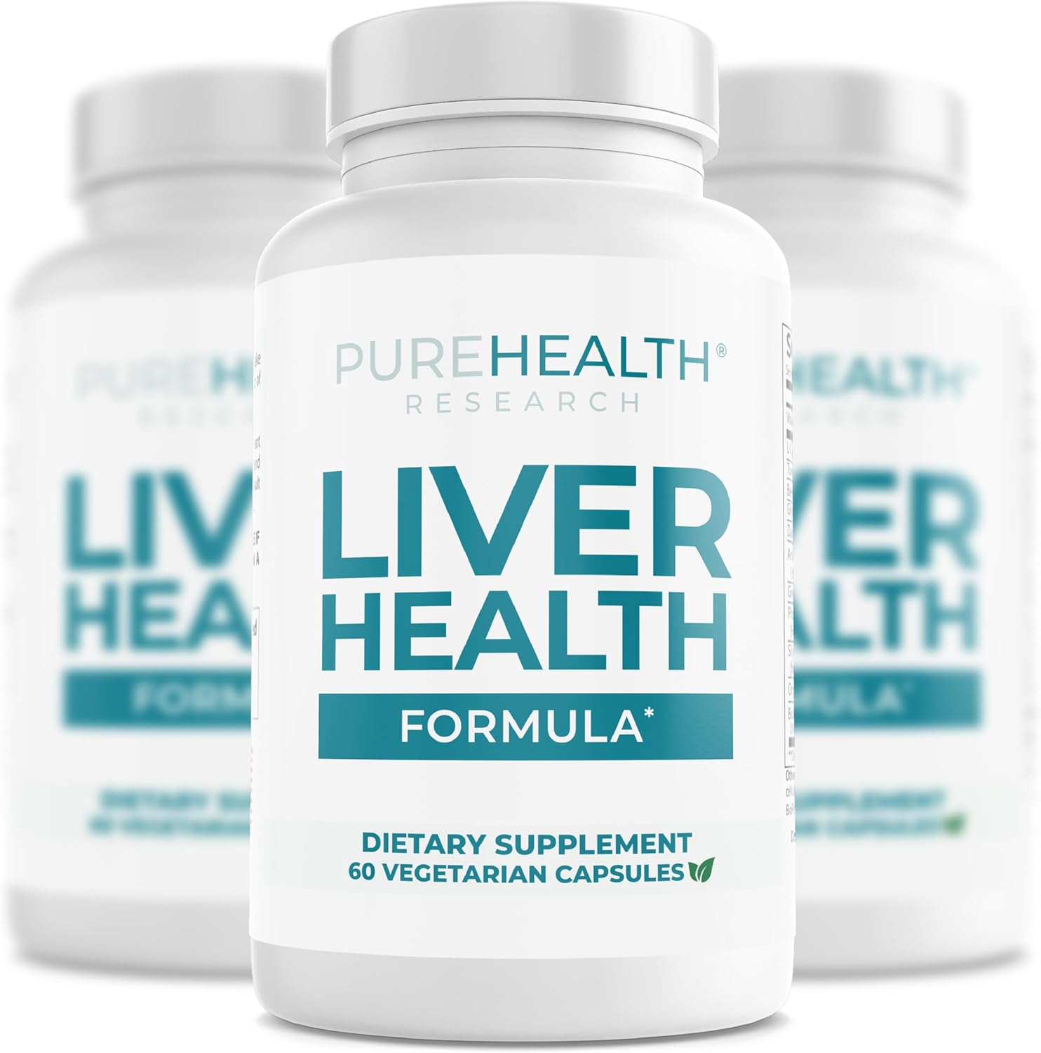 PUREHEALTH RESEARCH Liver Health Detox and Cleanse Supplement - Herbal Blend for Women & Men with Artichoke Extract, Milk Thistle and Dandelion - Liver Support Supplement - 180 Capsules