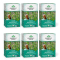 ORGANIC INDIA Tulsi Peppermint Tea - Caffeine Free Herbal Mint Tea - Stress Relieving Holy Basil, Immune Support, Aids Digestion, Vegan, USDA Certified Organic, Fairtrade - 18 Infusion Bags, 6 Pack