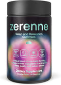 Sleep & Relaxation Gummies, Melatonin-Free Natural Sleep Aid, Stress Relief, Non-Habit Forming Formula, Saffron, Valerian Root, L-Theanine & B12, Licorice Berry, 60 ct 9.6 oz
