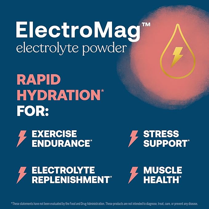 True Grace ElectroMag - 16 Stick Packs, Pack of 2 - Pink Lemonade - Electrolyte Powder for Rapid Hydration - Sodium, Potassium, Magnesium & Cordyceps - Zero Sugar & Carbs - Non-GMO - 32 Total Servings