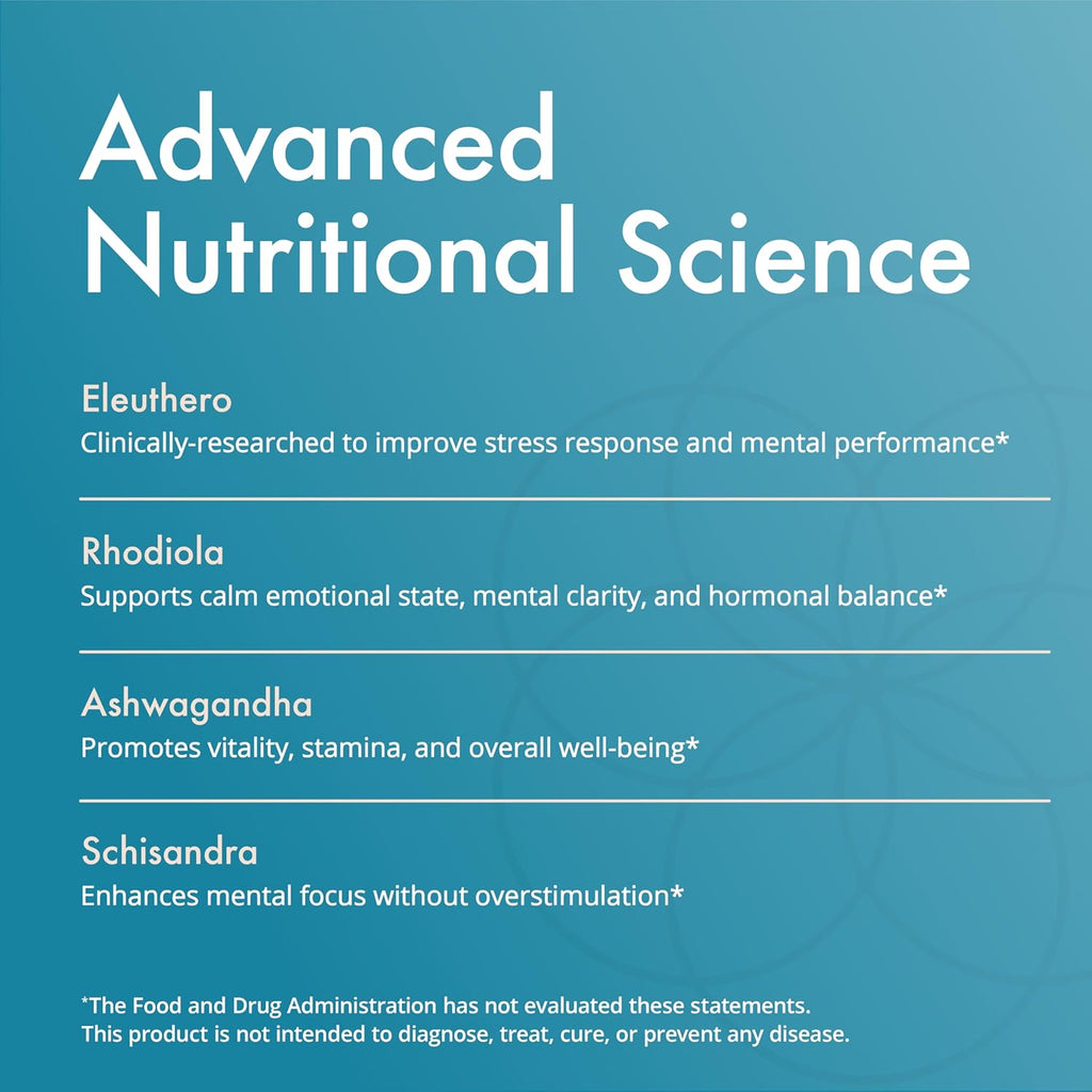 Natura Health Products Vital Adapt Supplement - Daily Nourishing Adaptogenic Tonic for Endocrine Function Support - Featuring Rhodiola, Ashwagandha, Cordyceps, Reishi (4 Fluid oz)