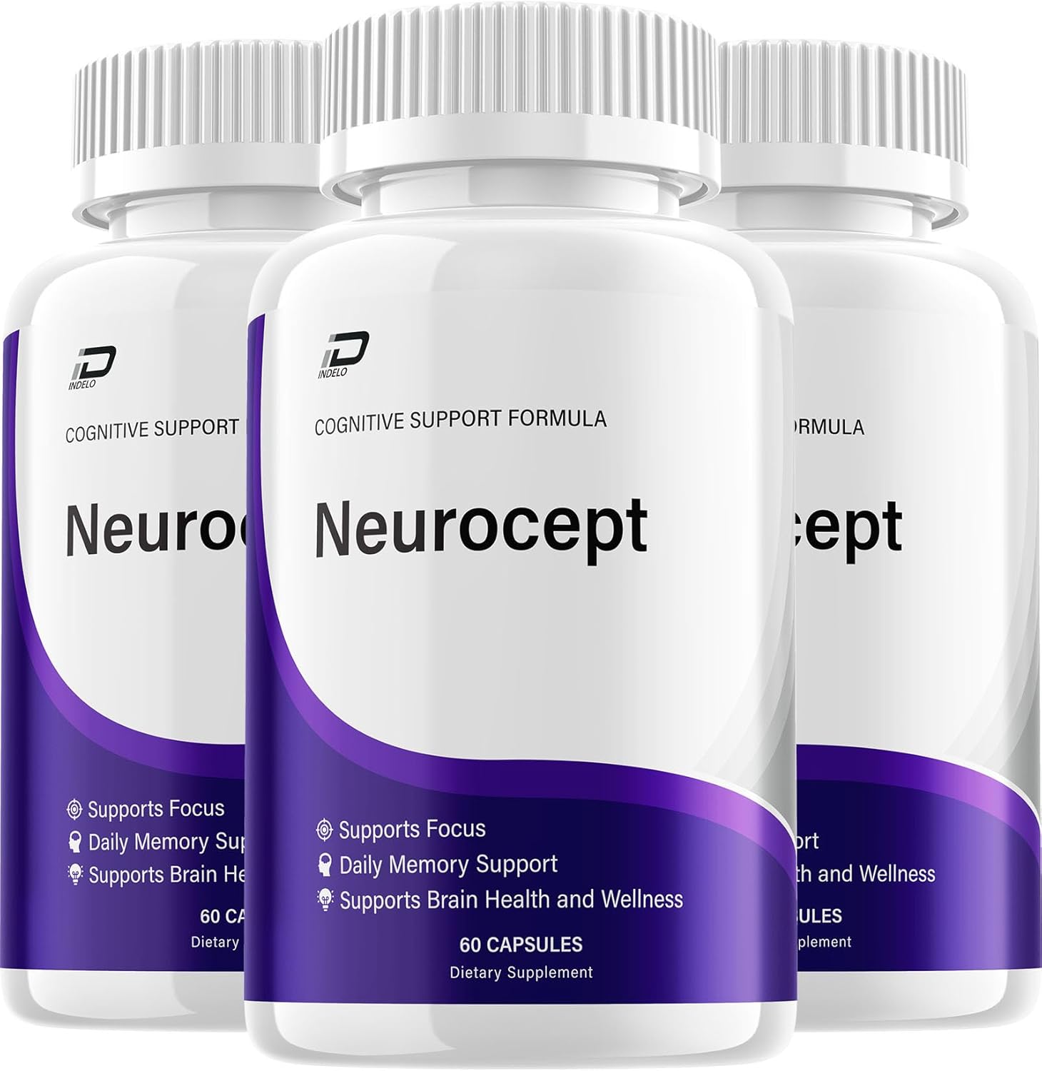 Neurocept Supplement Capsules – Neurocept All Natural Maximum Strength Formula Focus Memory Support and Reviews (3 Pack – 300 Capsules)