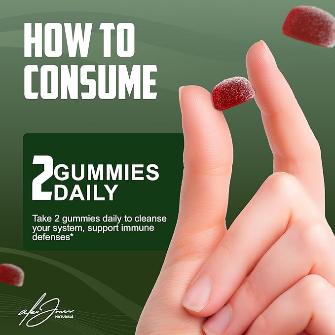 Ultimate Irish Sea Moss Gummies with Bladderwrack & Burdock Root – Sea Moss Bladderwrack Burdock Root – Caramel Apple Flavor – Plant-Based Mineral Blend – Vegan, Non-GMO – 60 Gummies