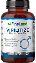 FineLand Virilitize, with Maca Root, Ajuga Turkestanica, and Fadogia Agrestis, Supports Healthy Male Performance and Energy, 60 Capsules, 30-Day Supply