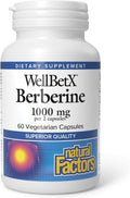Natural Factors Wellbetx Berberine 500 Mg, 60 CT