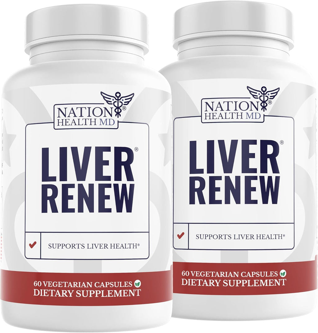 Liver Renew - Liver Cleanse Detox & Repair - Liver Support Supplement with Artichoke Extract, Milk Thisle, Dandelion and Turmeric - 120 Capsules
