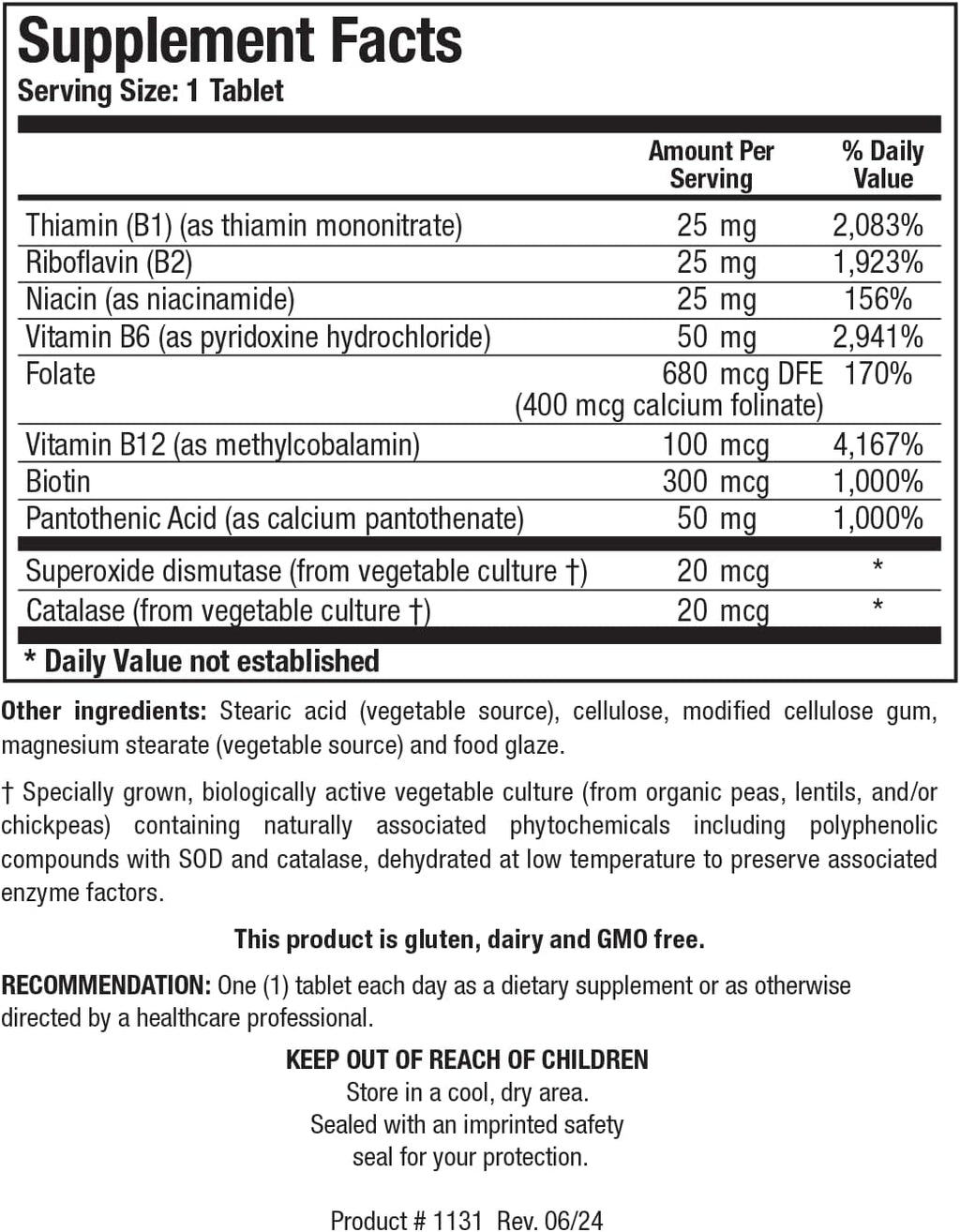 Biotics Research Bio B Complex High Potency B-Complex with Folate and Vitamins B2, B6 and B12 for Energy Production, Supports Cardiovascular Function, metabolic Pathways, Brain Health 90 Tabs