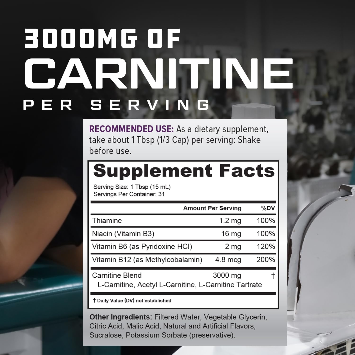 Cutler Nutrition Liquid L-Carnitine Supplement with Acetyl L-Carnitine & L-Carnitine Tartrate Forms - Pre Workout Formula for Optimal Absorption, Energy & Muscle Support, Buzz'in Orange Flavor