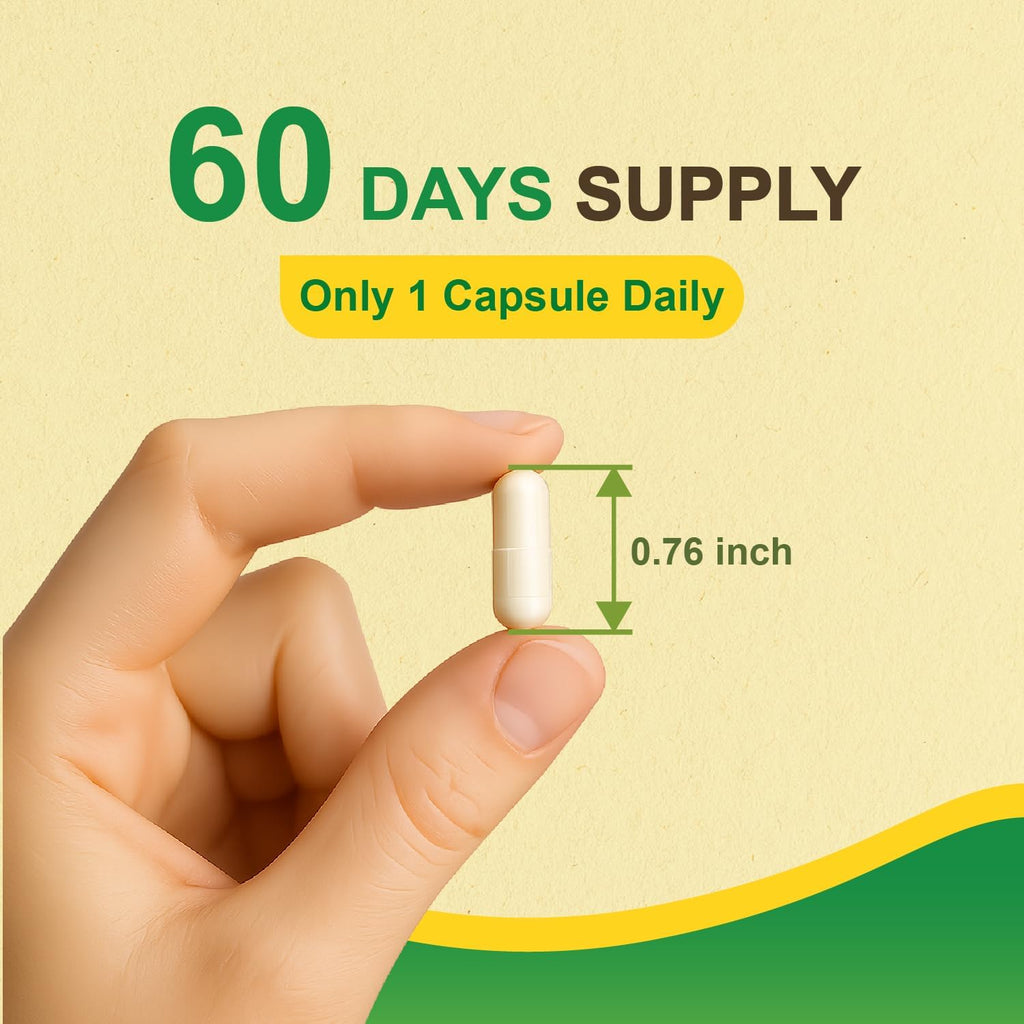LOVITA Odorless Garlic Capsules, 5000mg Fresh Garlic Equivalent, 1.25% Allicin Extract, Supports Heart, Blood Pressure, Cholesterol & Immune System, Non-GMO, Gluten-Free, 60 Vegan Capsules