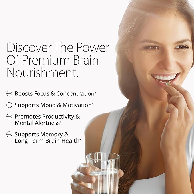 Qualia Mind | The Ultimate Blend for Brain Health* | Doctor-Formulated Nootropic to Fuel Focus & Concentration* | Supports Long Term Brain Health| Maintain Drive & Productivity