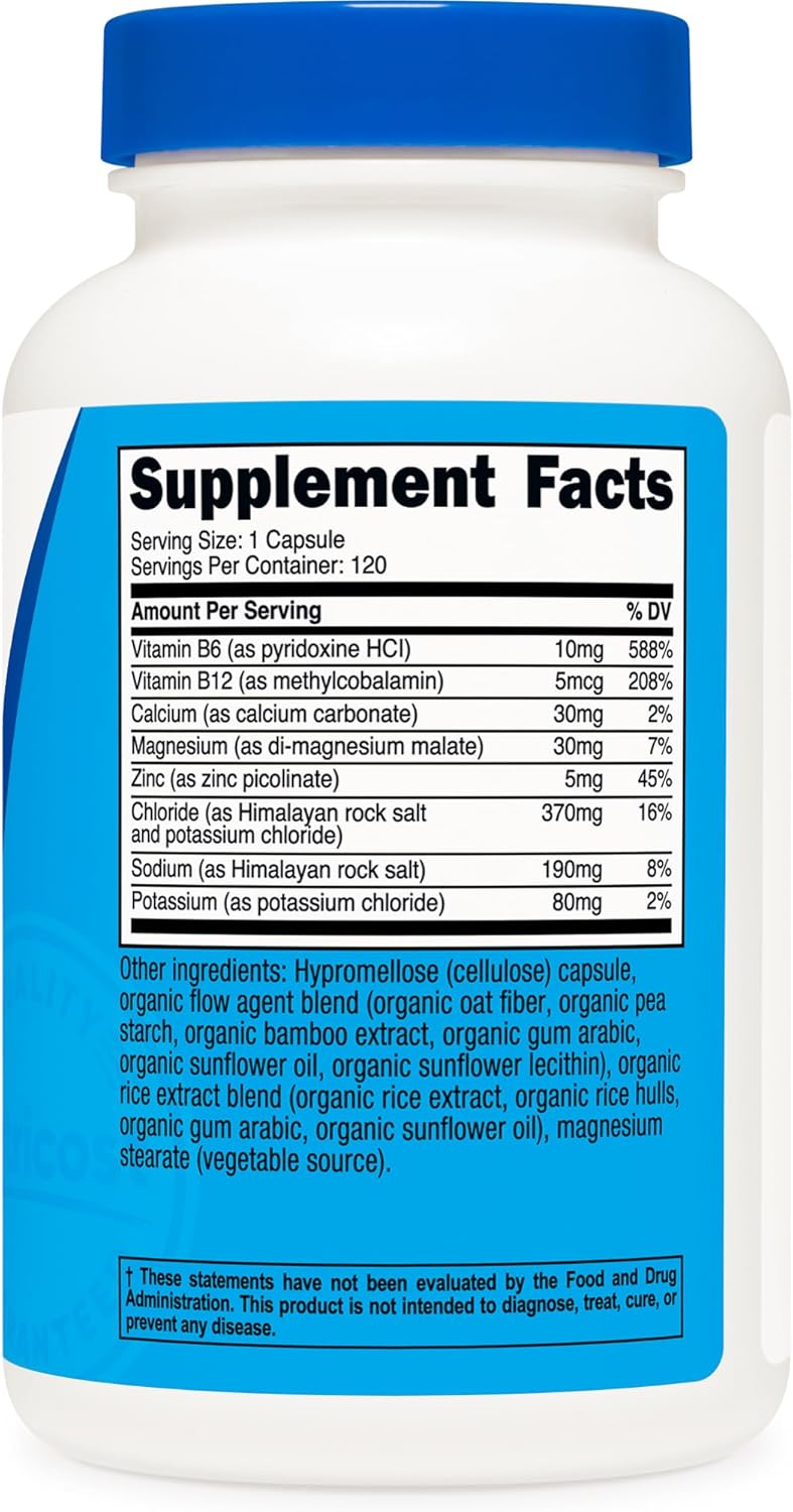 Nutricost Electrolyte Complex Advanced Hydration (120 Capsules) - 8 Hydrating Electrolytes & Vitamins, Gluten Free, Non-GMO, Vegetarian (Pack of 2)