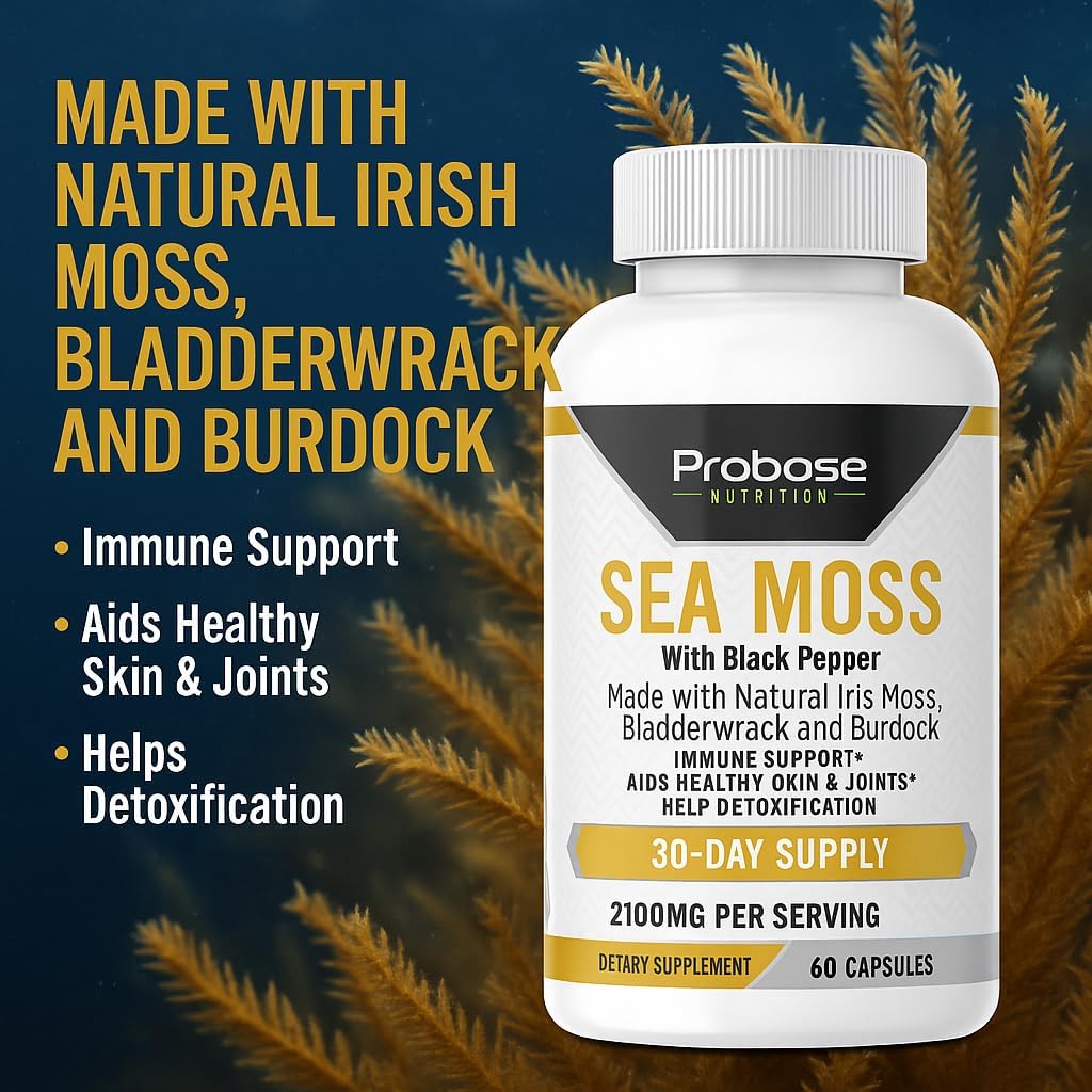 Sea Moss 60 Capsules 30-Day Supply
