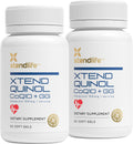Xtendlife Xtend-Quinol 100mg CoQ10 Ubiquinol and 50mg GG (Geranylgeraniol) Supplement for CoEnzyme Q10 Production, Heart Health, Cellular Energy, and Aging Health - 4 Month Supply (Pack of 2)