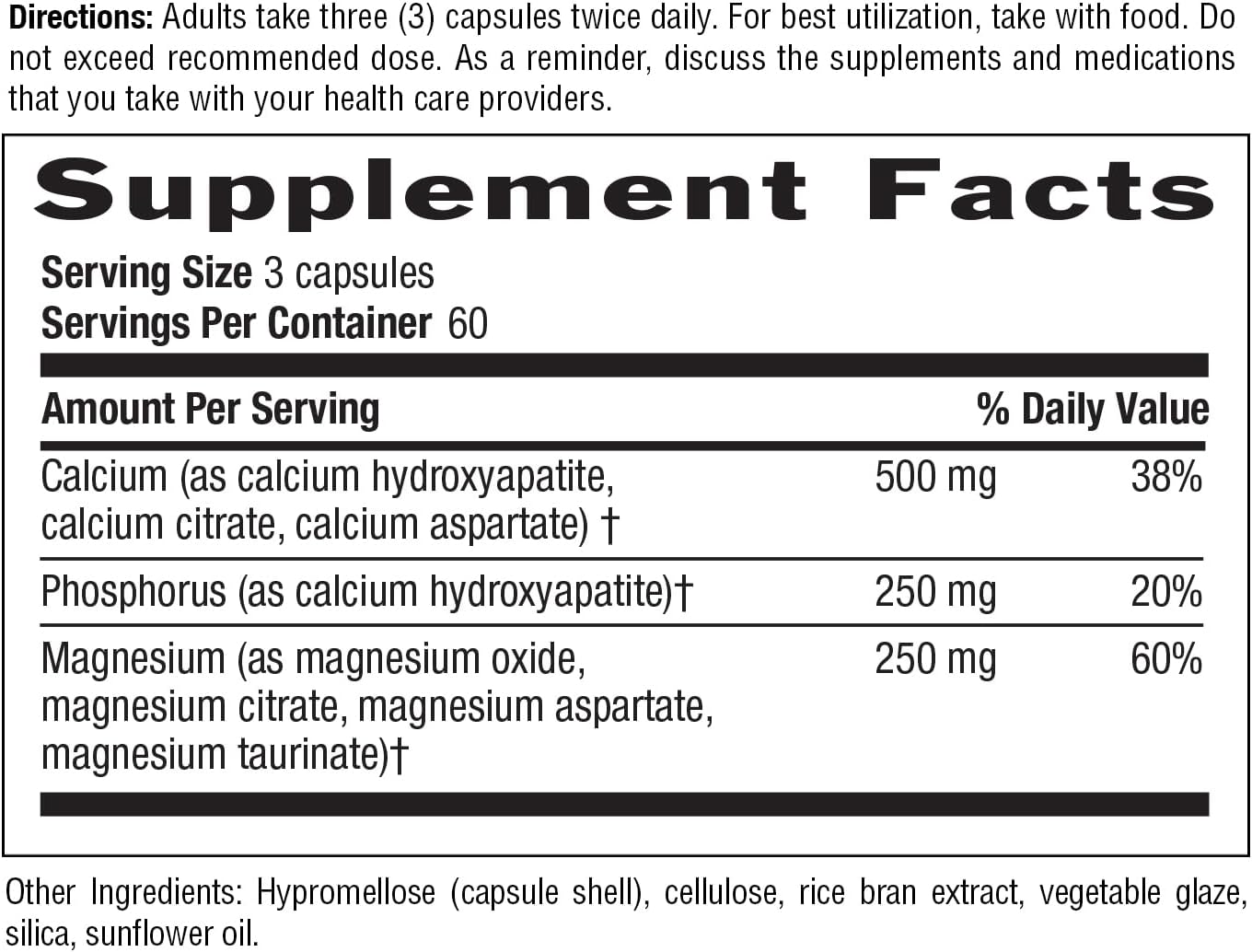 Country Life Target-Mins Calcium Magnesium Complex - 1000mg Calcium, 500mg Magnesium, Gluten-Free Supplement for Bone Health