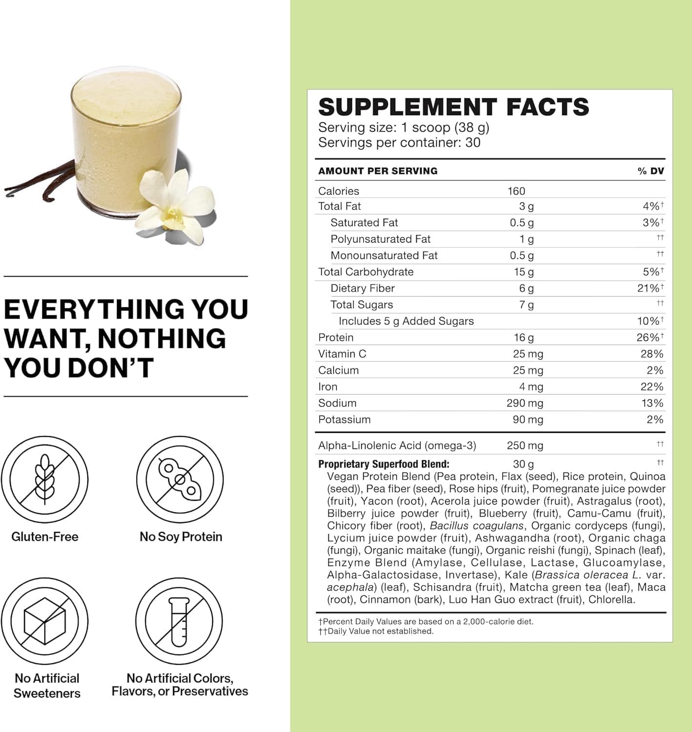 Shakeology Plant Based Protein Powder Blend – Gluten-Free Shake with Vitamins and Minerals – Helps Support Weight Loss, Lean Muscle, Gut Health – Vanilla, 30 Servings