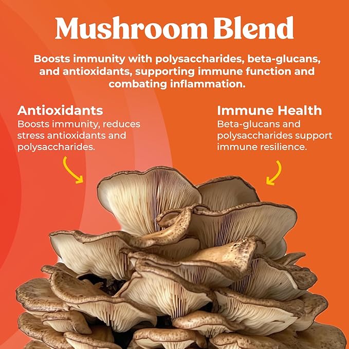 Fungiments Super Shield Mushroom Supplement Gummies – Immune Defense with Organic Maitake, Vitamin C, Colostrum – Daily Immunity Support Boost for Adults & Women – 30 Count