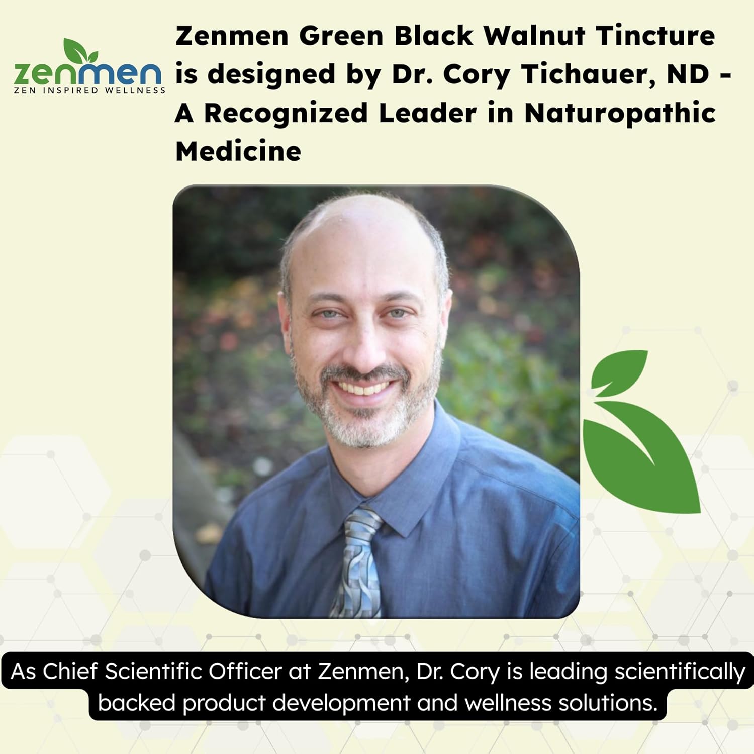 Zenmen Organic Green Black Walnut Hull Tincture - Highly Potent Formula for Immune Support and Source of Antioxidants - 2.32 oz / 60ml, Vegan, Manufactured in The USA