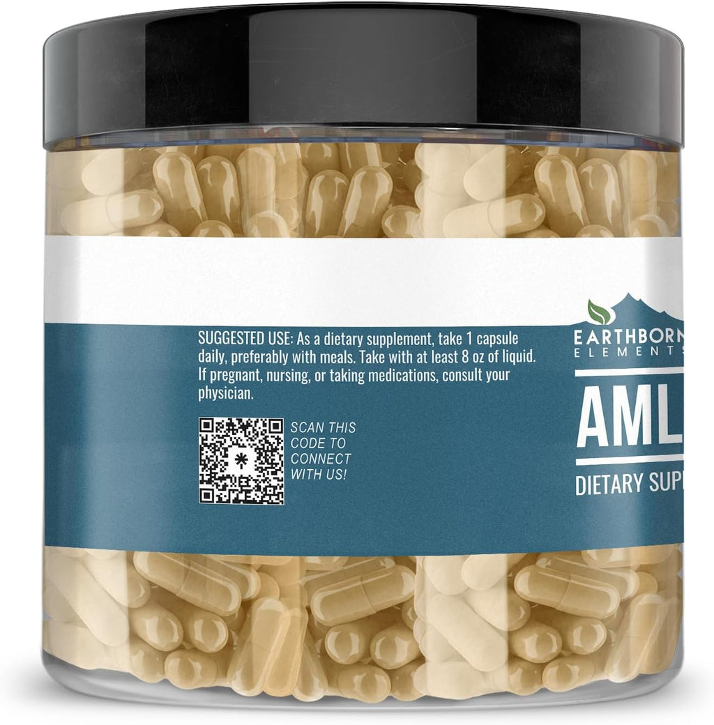 Earthborn Elements Amla Extract 200 Capsules, Pure & Undiluted, No Additives