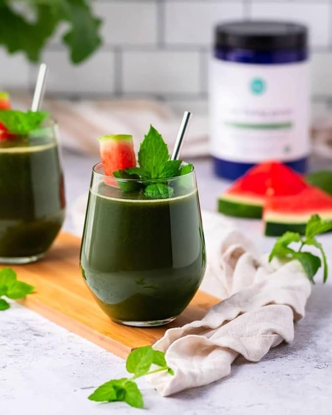 Ora Organic Greens Powder - Vegan, Gluten-Free, Organic Super Greens Drink for Energy and Detox | Antioxidants & Adaptogenic Herbs | 20+ Superfood Greens Blend - Citrus Flavor, 30 Servings