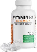 Bronson Vitamin K2 as MK-7 Menaquinone 100 mcg Non-GMO, 120 Capsules