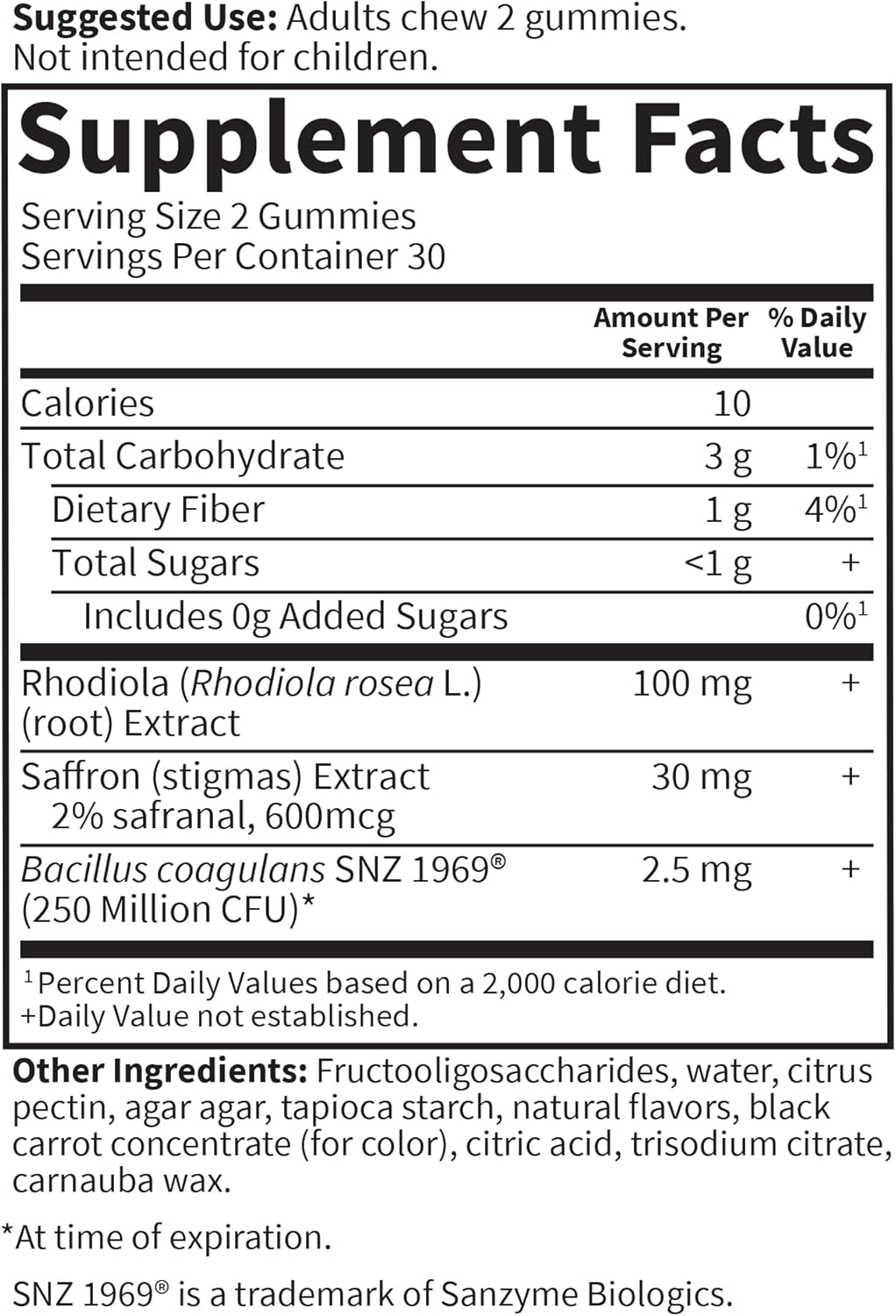Garden of Life Herbals Stress Relief Gummy with Rhodiola & Saffron for Positive Mood & Stress Response Plus Prebiotics & Probiotics for Digestive Support – Non-GMO, Gluten-Free, Kosher, 30 Servings