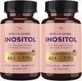 Premium Inositol Supplement Bundle - Myo-Inositol & D-Chiro Inositol Supplement for Women 4100mg (40:1 Ratio) – 9-in-1 Hormonal & Metabolic Support with Folate, Vitamin B6, B12, D3, Zinc & Chromium