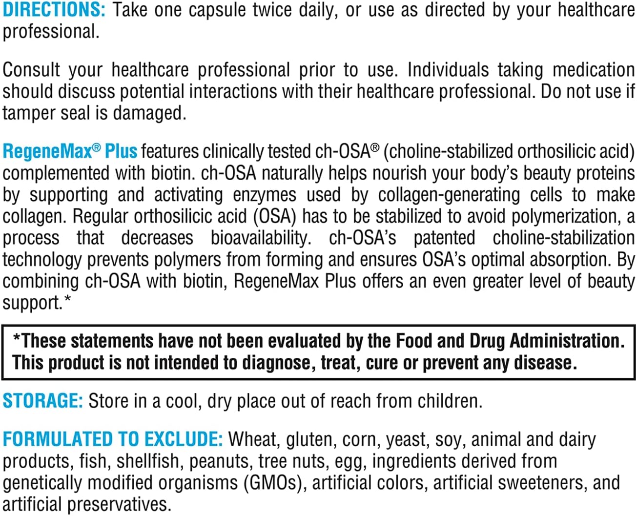 XYMOGEN RegeneMax Plus - Advanced Collagen Supplements with Biotin & Clinically Tested ch-OSA - Supports Skin, Hair, Nails & Bone Health - Collagen for Women & Men (60 Capsules)