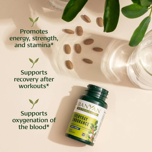 Banyan Botanicals Everyday Endurance – Organic Adaptogens Supplement – Herbal Superfoods and Adaptogens for Energy and Focus – 90 Tablets – Non-GMO Sustainably Sourced Vegan